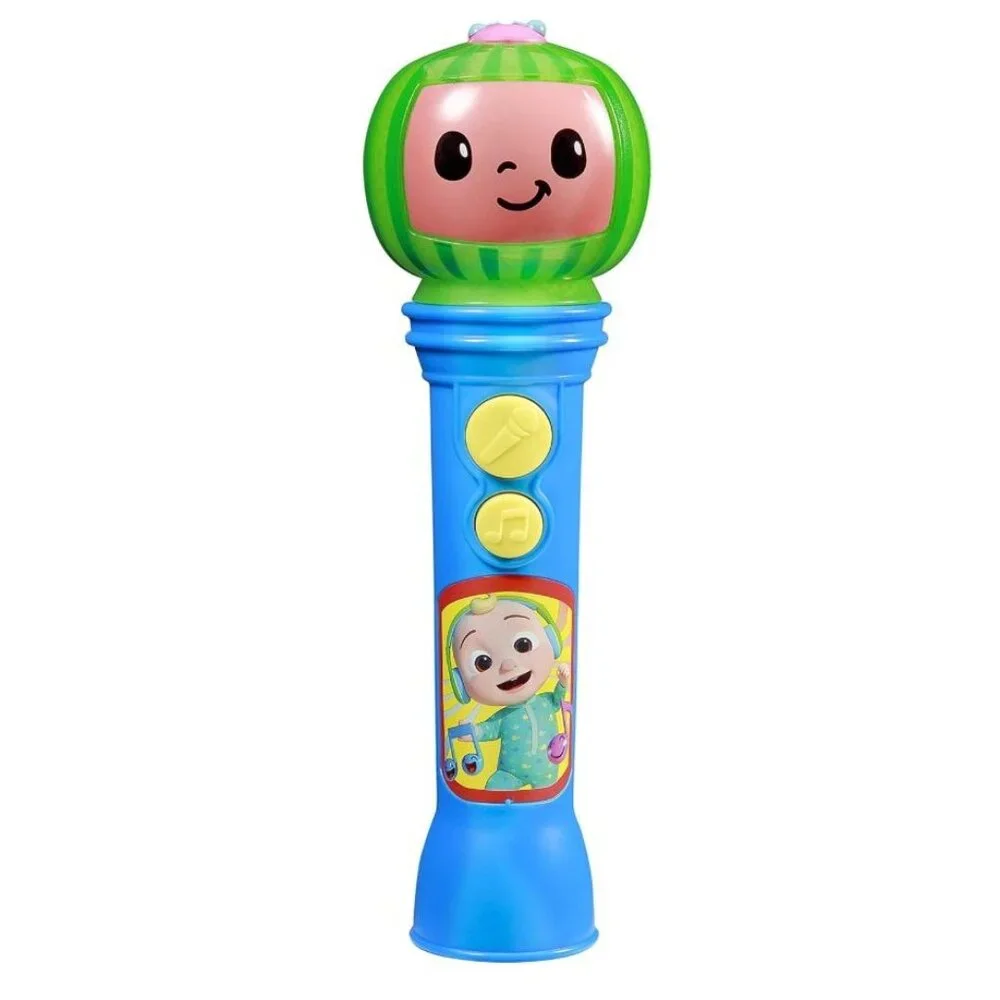 Cocomelon Karaoke Microphone Toy With Lights & Built-In Songs For Kids Ages 3+
